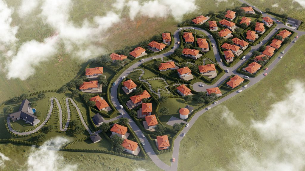 Проект коттеджного поселка, мастер-план