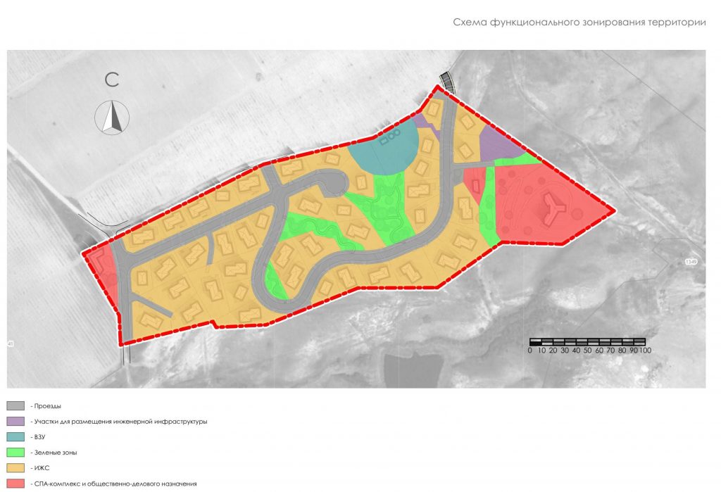Проект коттеджного поселка, мастер-план