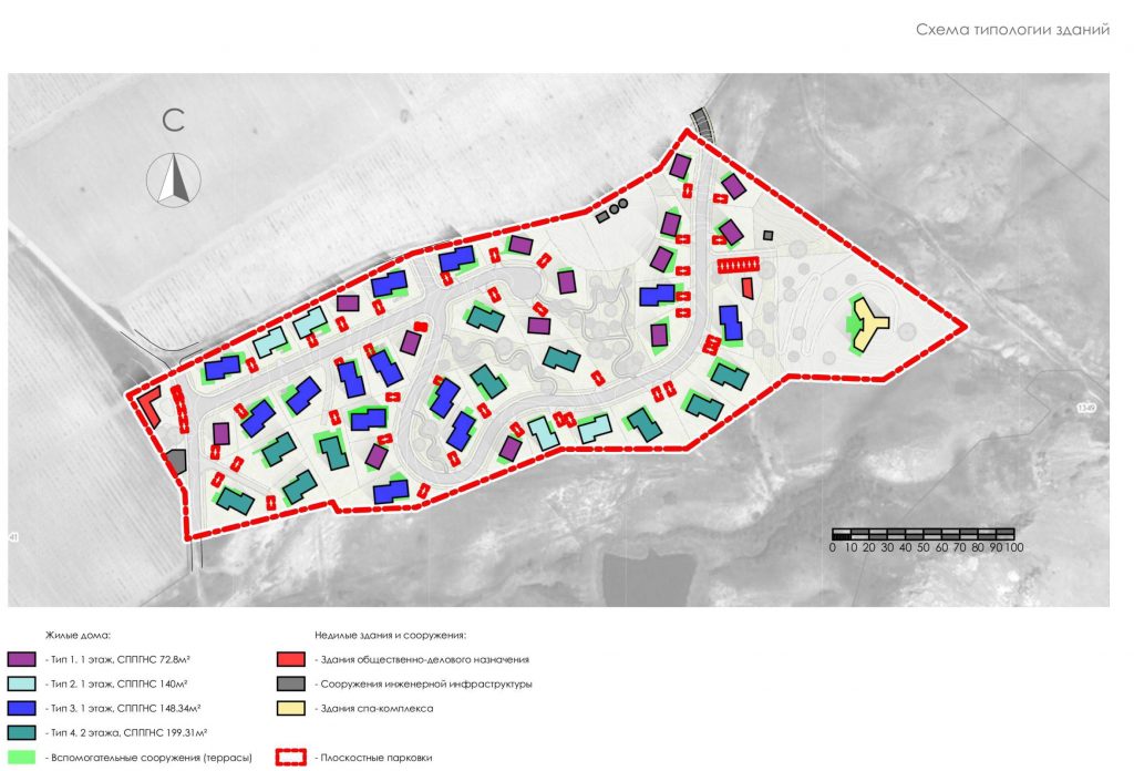 Проект коттеджного поселка, мастер-план
