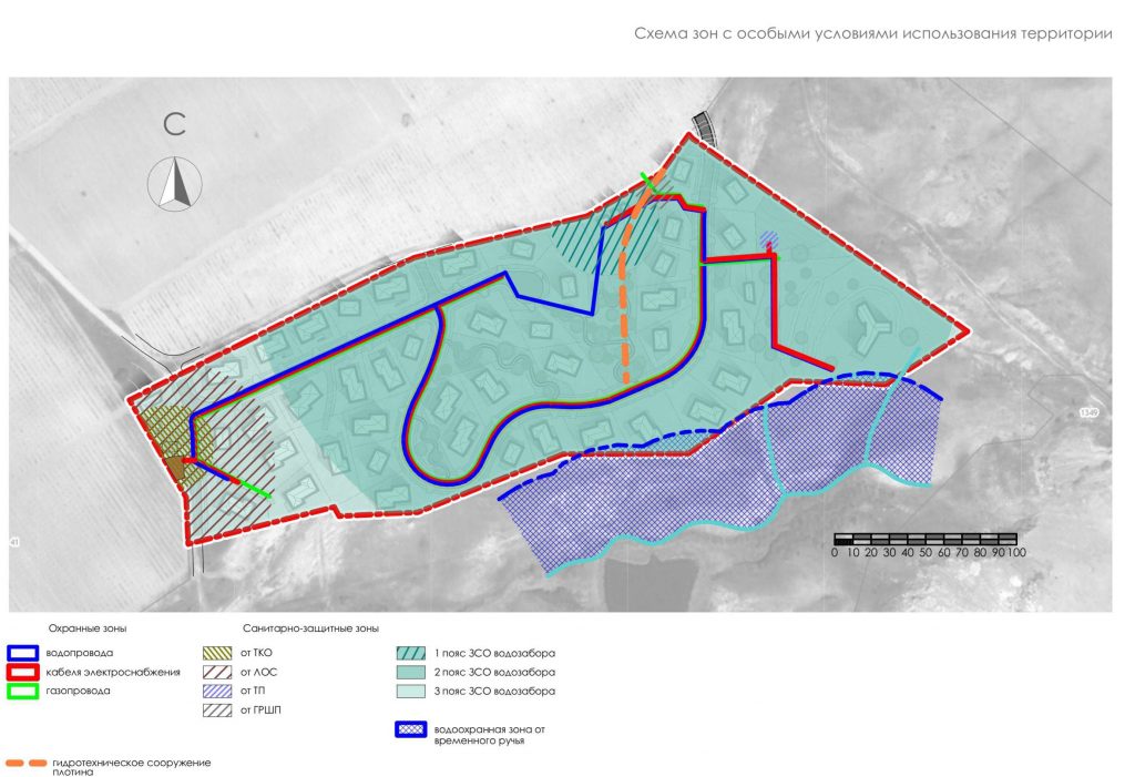 Проект коттеджного поселка, мастер-план